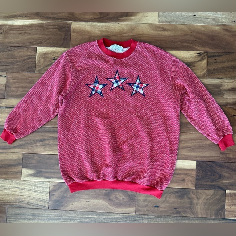 ID Sport Vintage Oversized Star Sweater size Medium